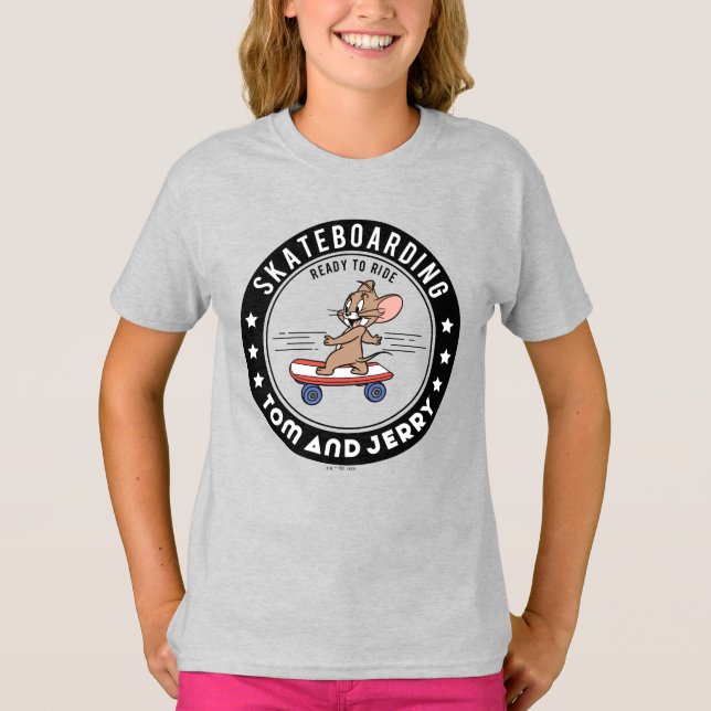 Jerry Skateboarding - Redo till Ride T Shirt (Framsida)
