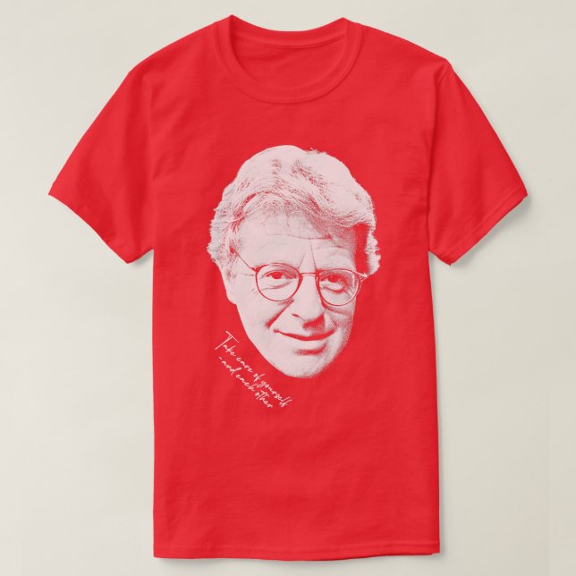Jerry Springer Retro Fläkt Design T Shirt (Design framsida)