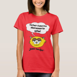 Jerry The Cat Womens T-Shirt "Roligt Fact"