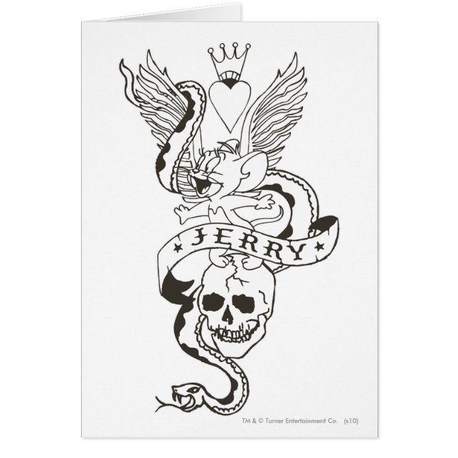 Jerry Twisted Tattoo 1 Hälsningskort (Framsidan)
