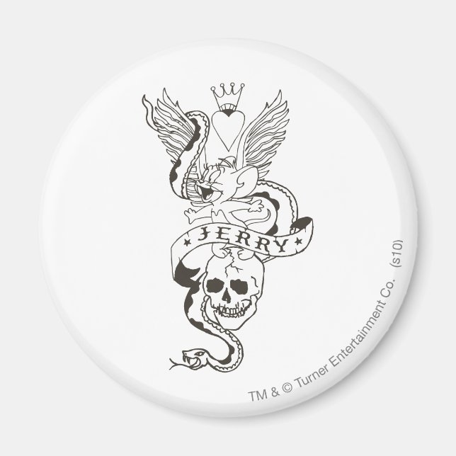 Jerry Twisted Tattoo 1 Magnet (Framsidan)