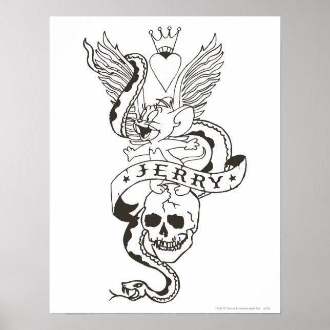 Jerry Twisted Tattoo 1 Poster (Framsidan)