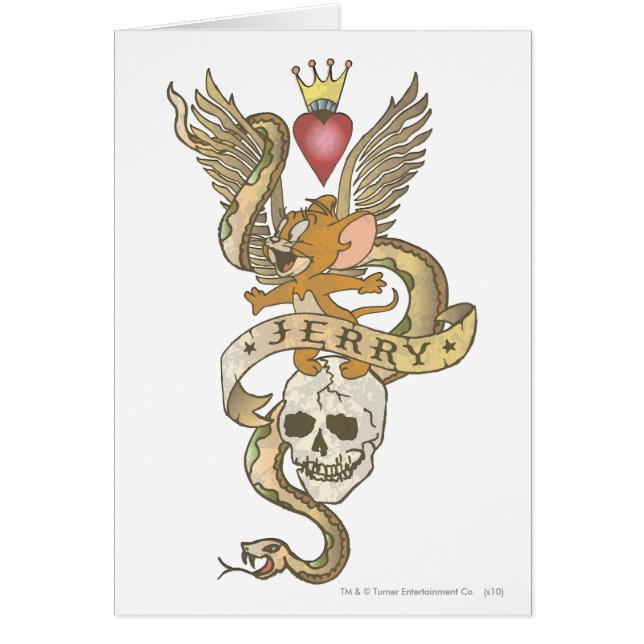 Jerry Twisted Tattoo 2 Hälsningskort (Framsidan)