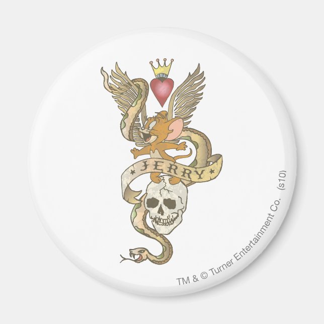 Jerry Twisted Tattoo 2 Magnet (Framsidan)