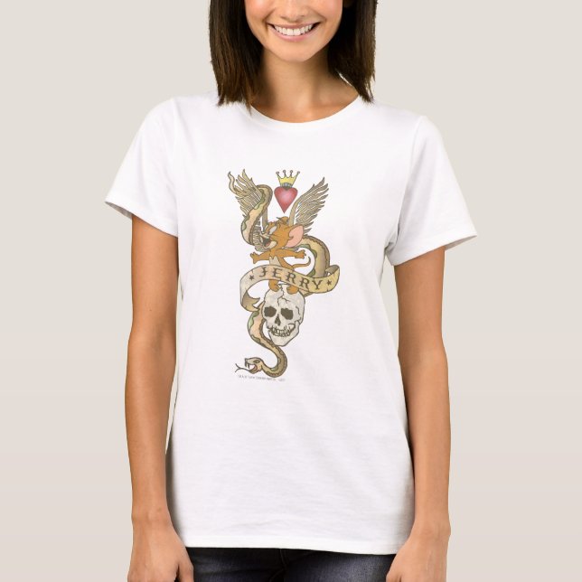 Jerry Twisted Tattoo 2 T-shirt (Framsida)