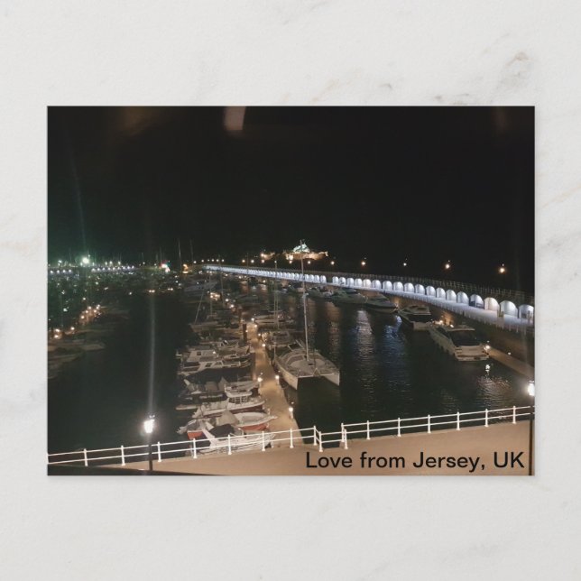 Jersey, brittiskt vykort (Framsida)