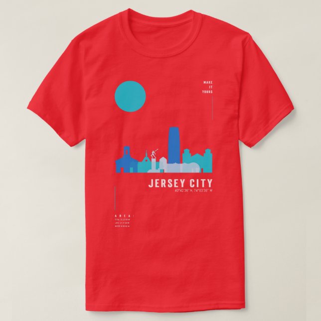 Jersey City 1 T Shirt (Design framsida)