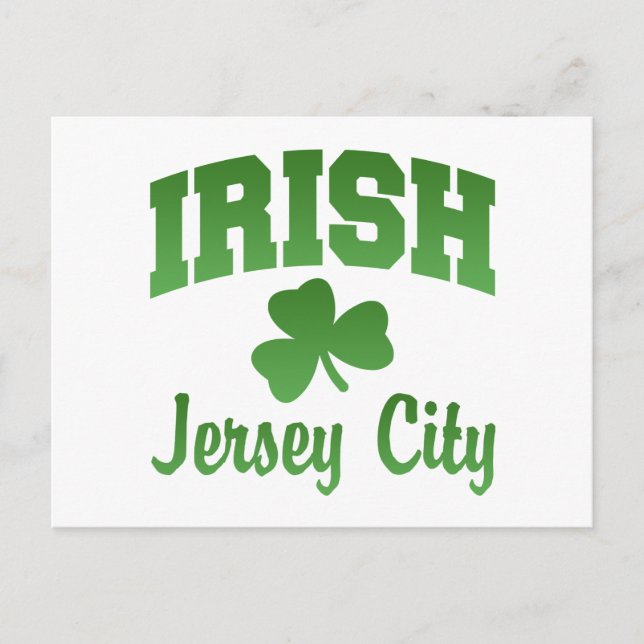 Jersey City Irish Postcard Vykort (Framsida)