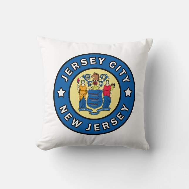 Jersey City New jersey Kudde (Framsida)