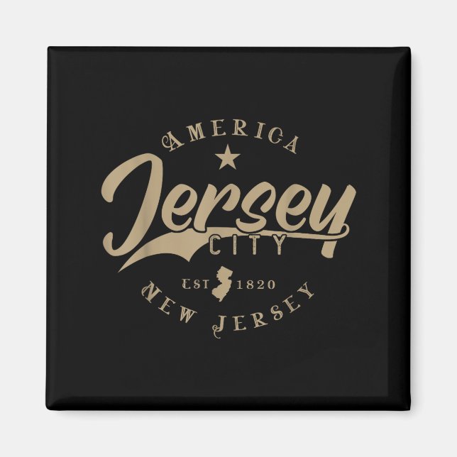 Jersey City _ New Jersey  Magnet (Framsidan)