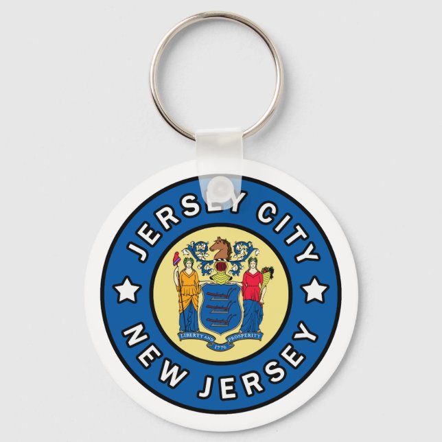 Jersey City New jersey Nyckelring (Framsida)