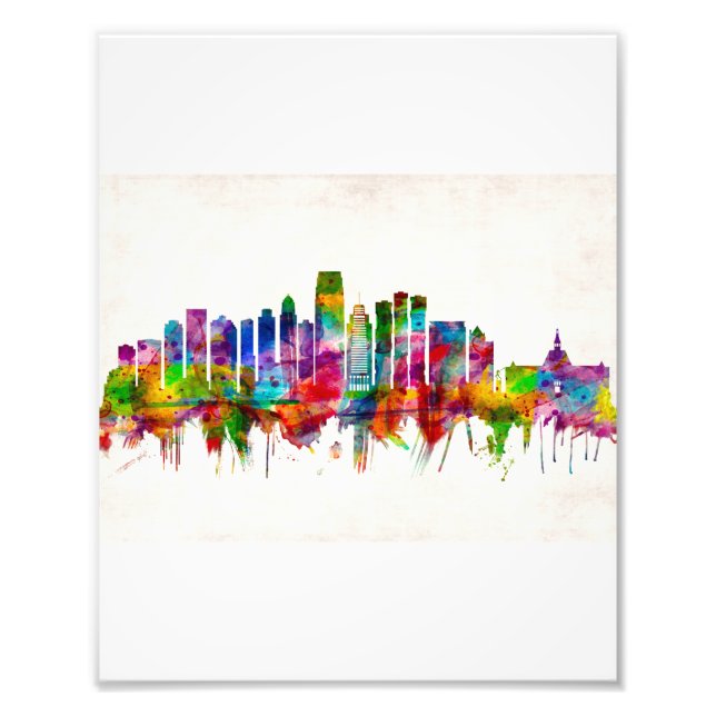 Jersey City New jersey Skyline Fototryck (Framsidan)
