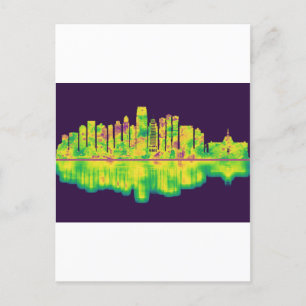 Jersey City New jersey Skyline Inbjudan Vykort