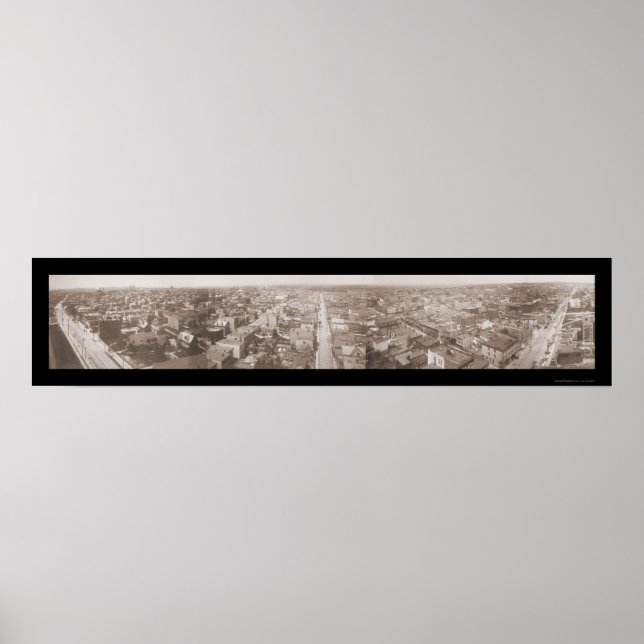 Jersey City NJ Panview Photo 1909 Poster (Framsidan)