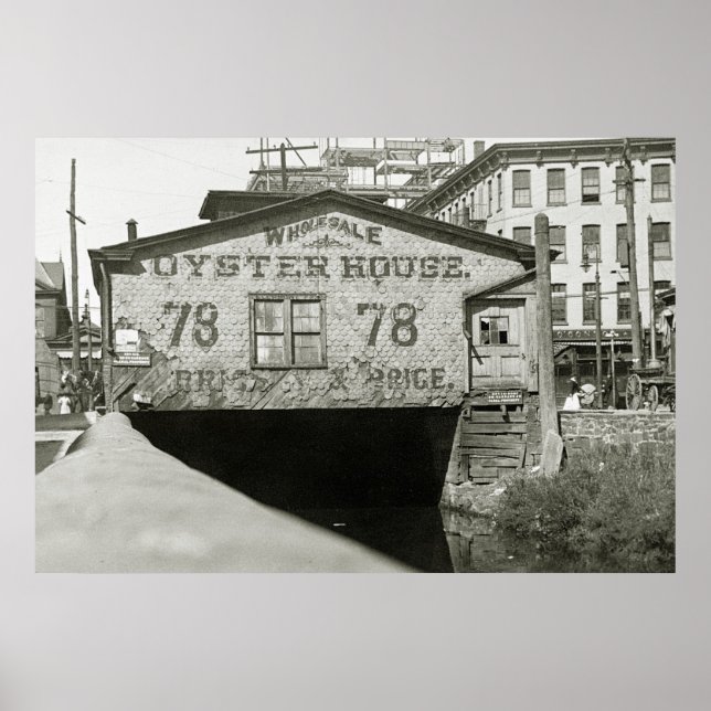 Jersey City Oyster House, 1900 Poster (Framsidan)