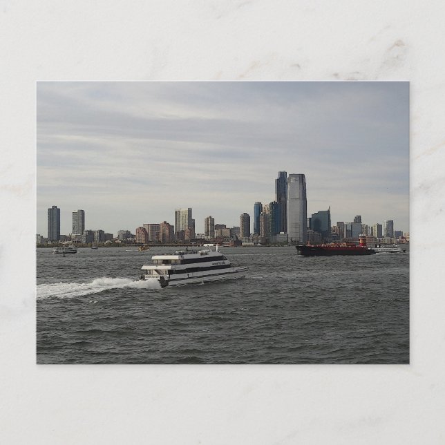 Jersey City Skyline #1-1 vykort (Framsida)