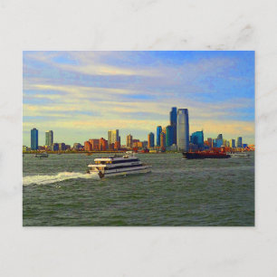 Jersey City Skyline #2-1 vykort