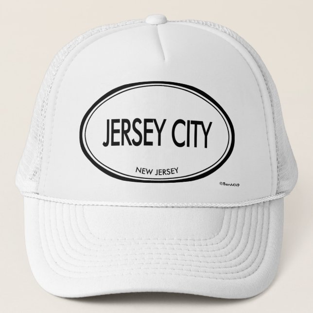 Jersey City som är nytt - jersey Truckerkeps (Framsida)