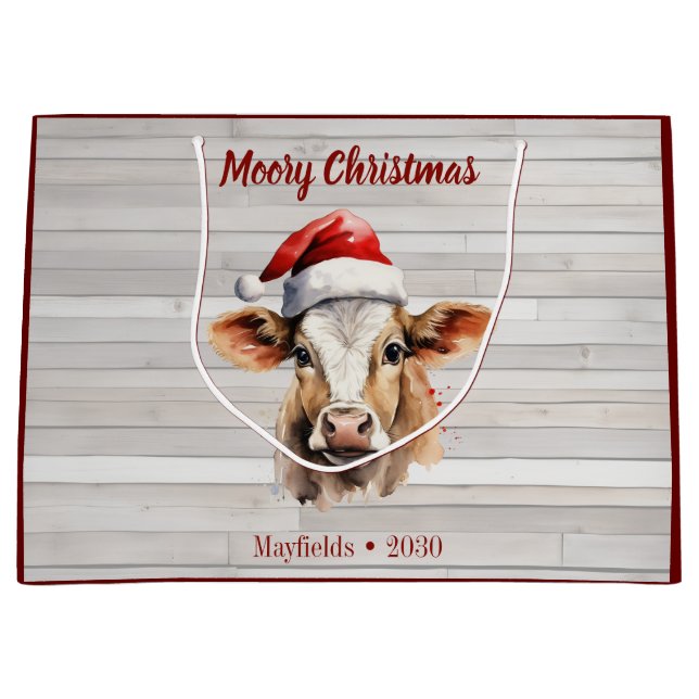 Jersey Cow Barn Wood "Moory jul" (Framsidan)