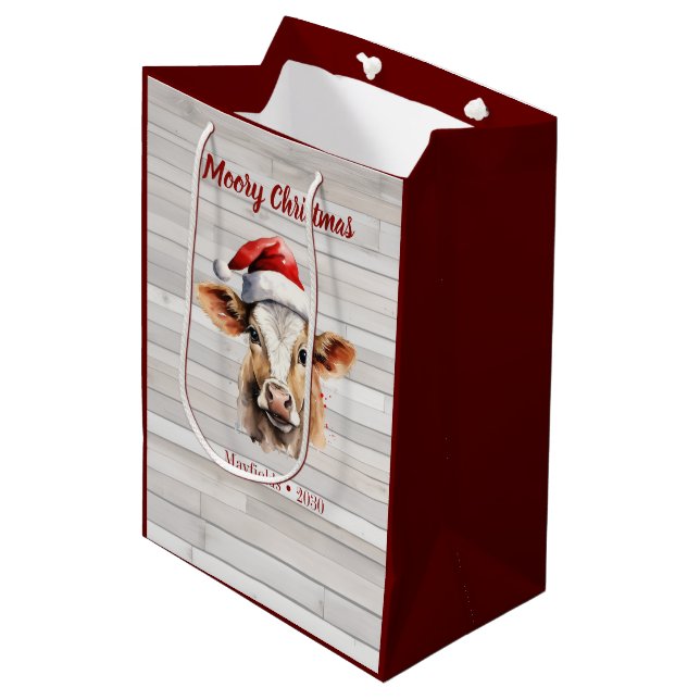 Jersey Cow Barn Wood "Moory jul" (Framsidan Vinklad)