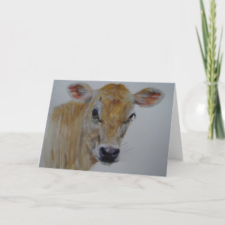 Jersey Cow Hälsning Card Kort