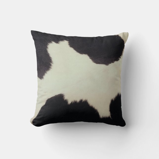 Jersey Cow Hide Kudde (Framsida)