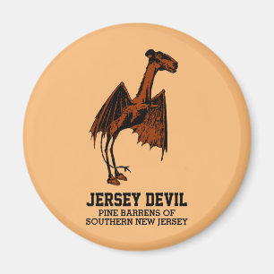 Jersey Djävulen Creature Cryptid Anpassade Text M Magnet