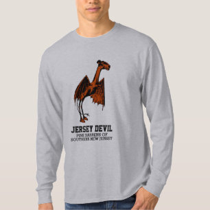 Jersey Djävulen Creature Cryptid Anpassade Text T Shirt