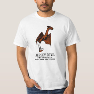 Jersey Djävulen Creature Cryptid Anpassade Text T Shirt