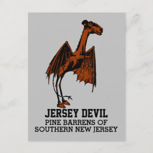 Jersey Djävulen Creature Cryptid Anpassade Text Vykort