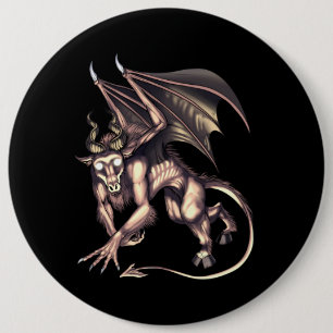Jersey Djävulen Cryptid Creature Knapp