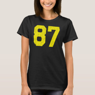 Jersey dräktnummer #87 Gul, 87:e plats T Shirt