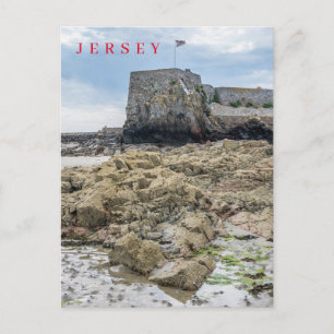 Jersey Elizabeth Castle-vykort för bastion Vykort