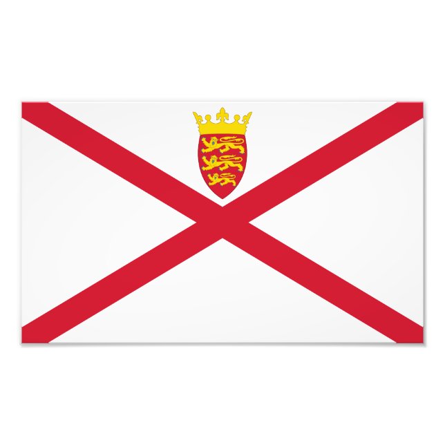 Jersey Flagga Fototryck (Framsidan)
