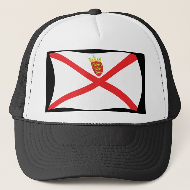 Jersey Flagga Hat Truckerkeps (Framsida)