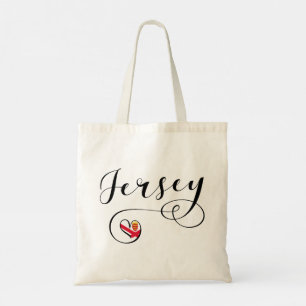 Jersey Flagga Heart, Kanalöarna Tygkasse