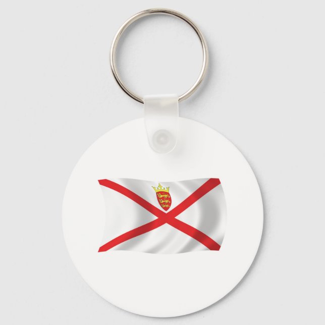 Jersey Flagga Keychain Nyckelring (Framsida)