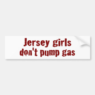 Jersey flickor pumpar inte gasar (nytt) bildekal