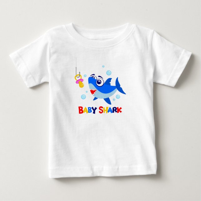 Jersey för bra för babyhajbaby T-tröja Tee Shirt (Framsida)