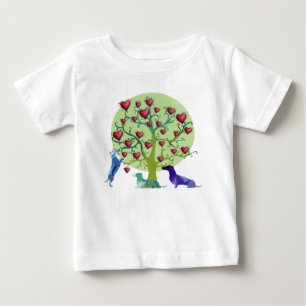 Jersey för bra för konst för taxhjärtor trädg t-shirt