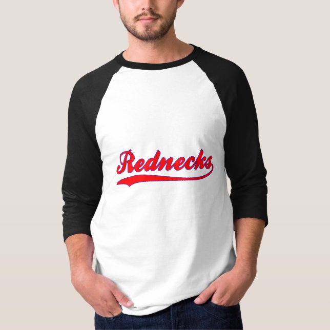 Jersey för RednecksFauxbaseball T-tröja Tee Shirt (Framsida)