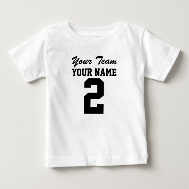 Jersey för sportar för baby för personliglag t shirt (Framsida)