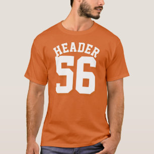 Jersey för sportar för orange- & vitvuxen   desi tee