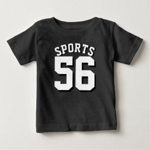 Jersey för sportar för svart- & vitbaby design t-shirt
