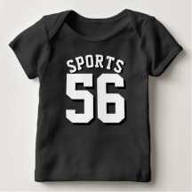 Jersey för sportar för svart- & vitbaby | design