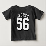 Jersey för sportar för svart- & vitbaby | design tee<br><div class="desc">Jersey för sportar för svart- & vitbaby | design •,  BabysportT-tröja</div>