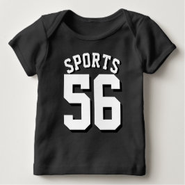 Jersey för sportar för svart- & vitbaby | design tee