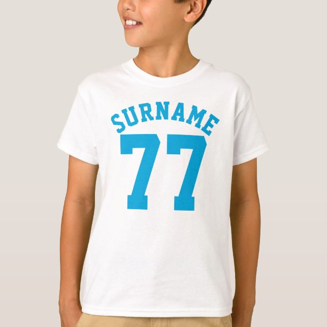 Jersey för sportar för vit- & blåttungar | design tee (Framsida)