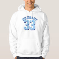 Jersey för sportar för vit- & blåttvuxen | design