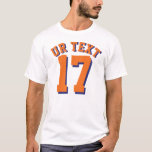 Jersey för sportar för vit- & orangevuxen | design tee shirt<br><div class="desc">Jersey för sportar för vit- & orangevuxen | design •,  Manar Jersey T-tröja</div>